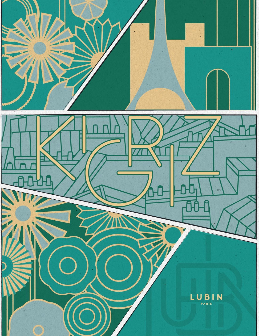 Kigriz, the Art Deco design of the travel bottle