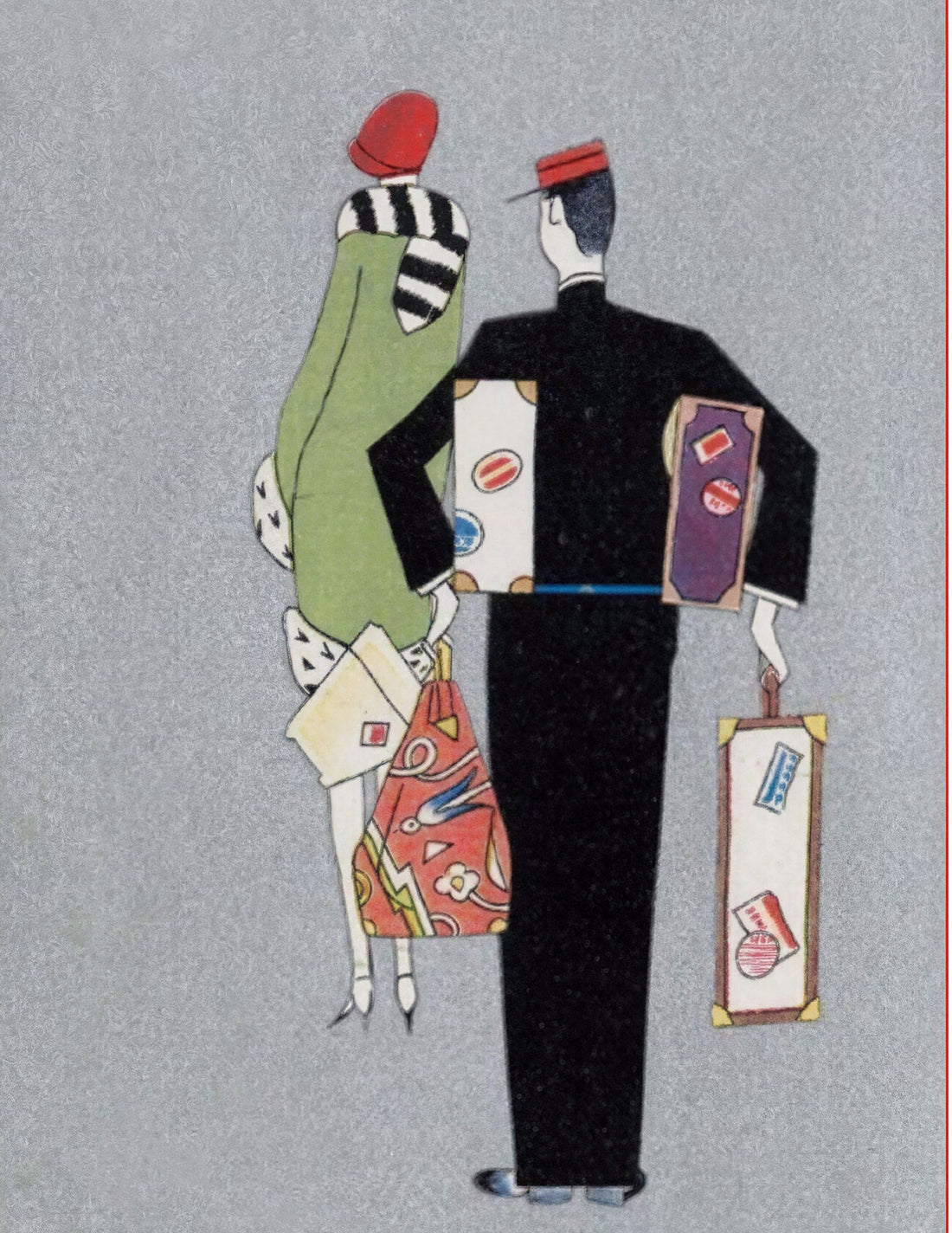 Kismet, deux silhouettes des Années Folles, illustration