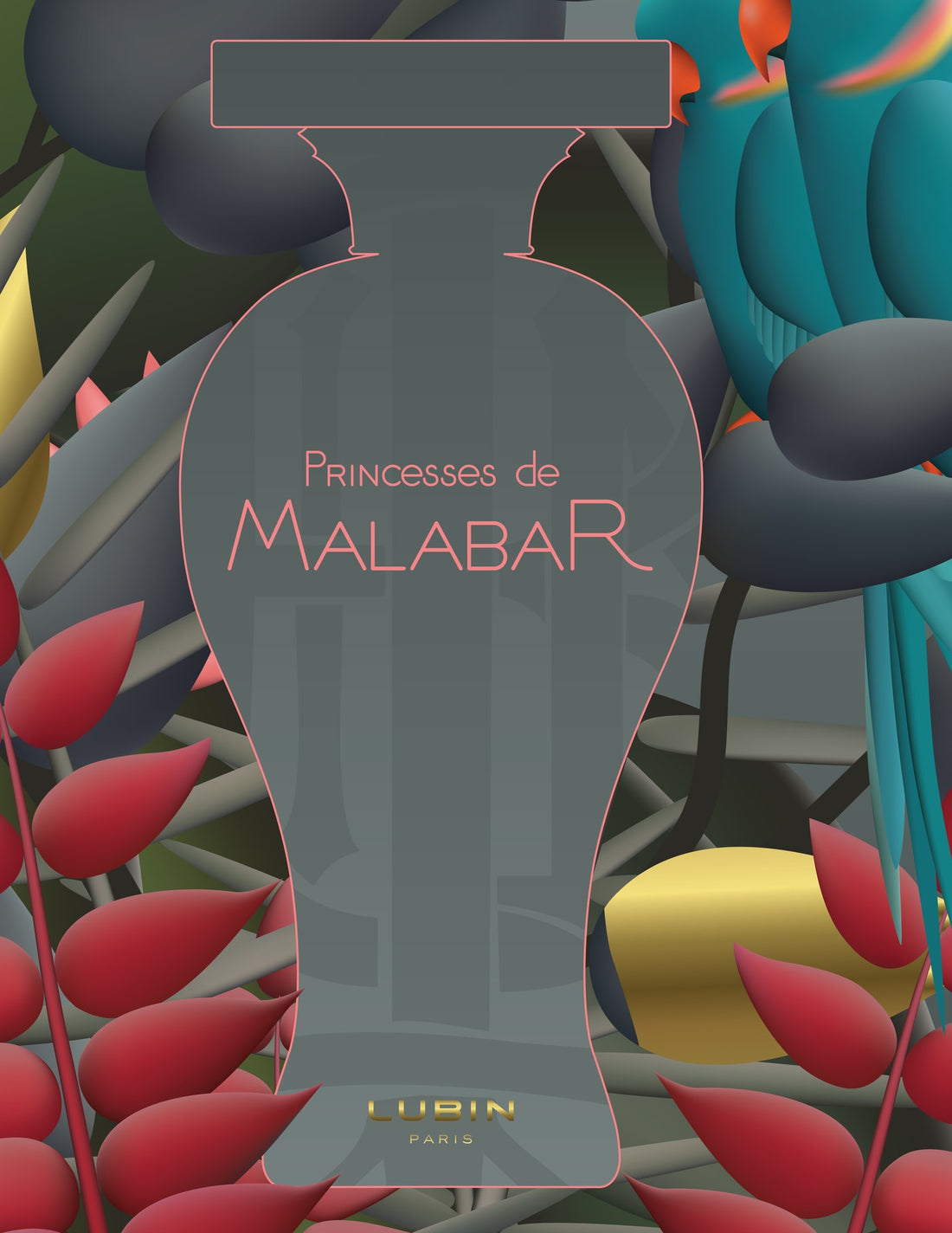 Princesses de Malabar, la foresta del Kerala e i suoi uccelli, illustrazione