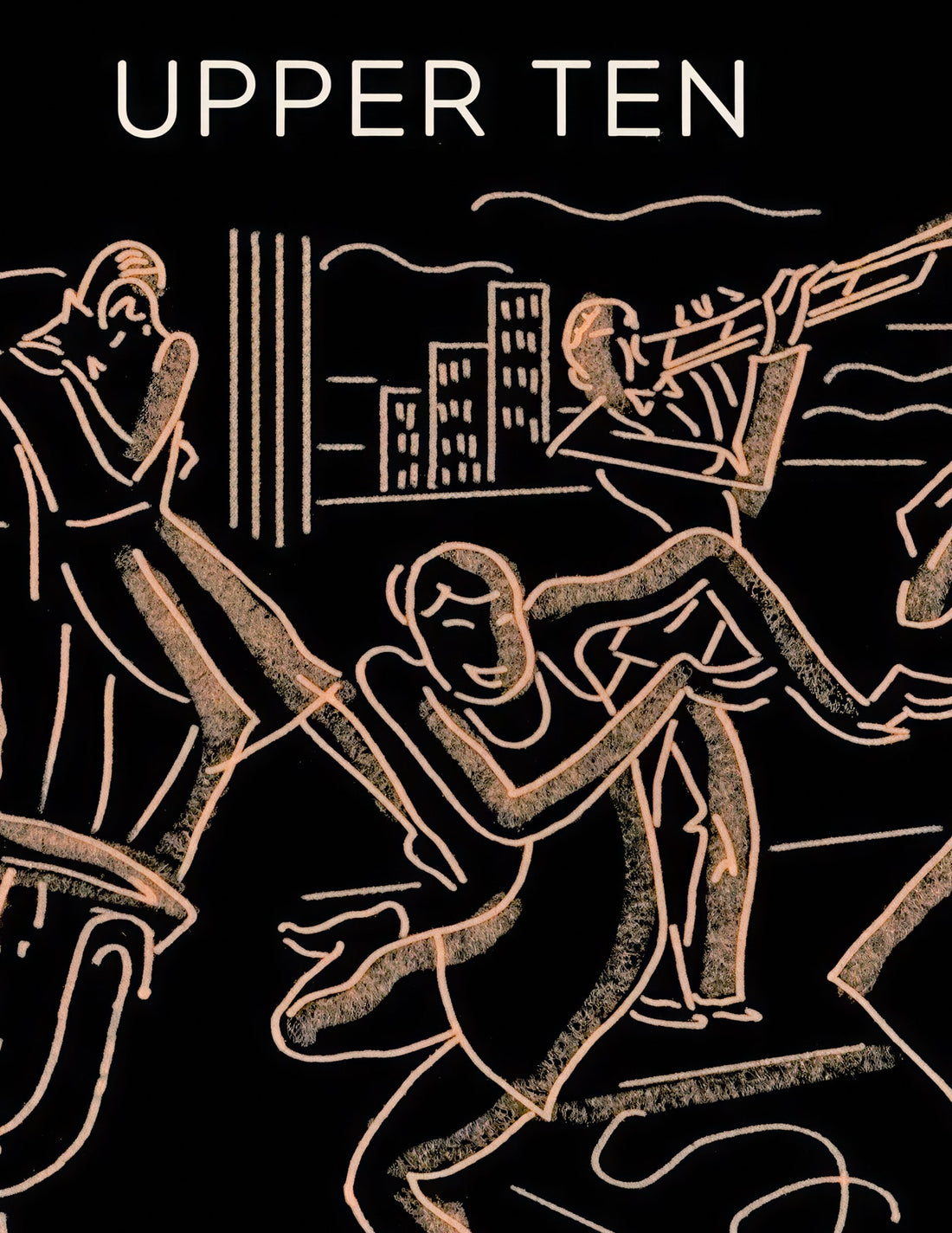 Upper Ten for Her, la nuit new-yorkaise, illustration dorée