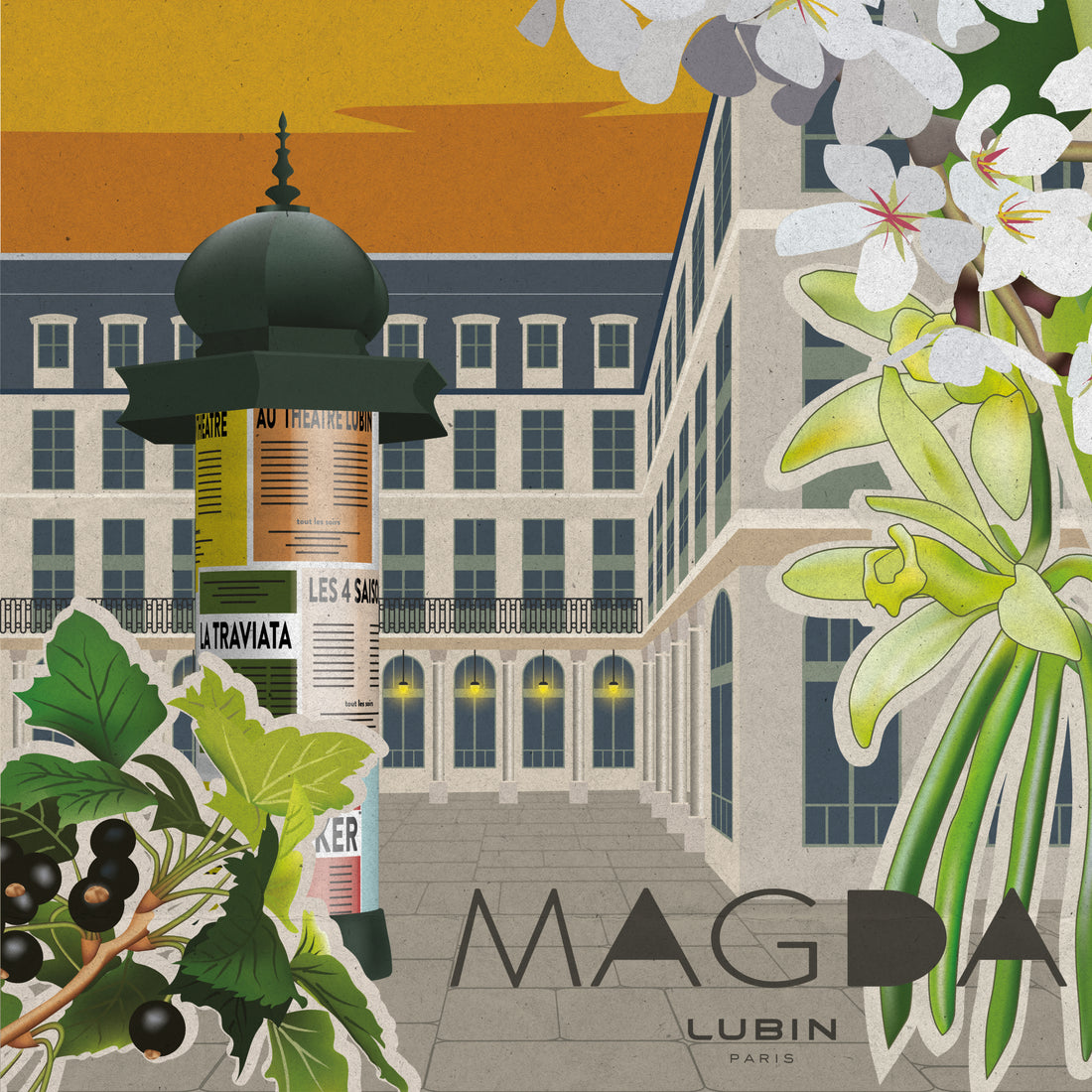 Magda, illustration Art Déco de la collection Portraits de Femmes