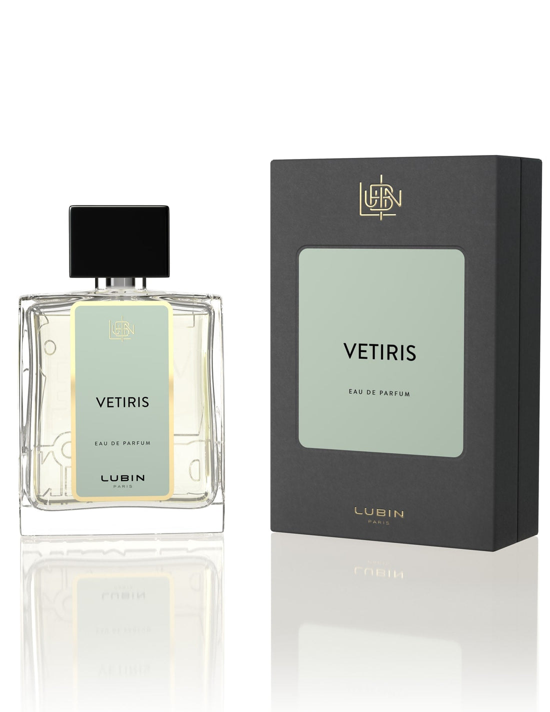 Vetiris, the bottle and its box