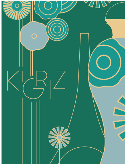 Kigriz, visuel Art déco