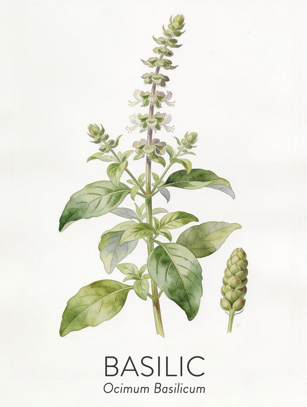 Basilic — planche de l’herbier Lubin