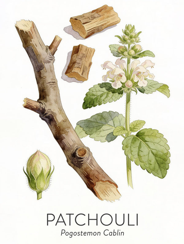 Patchouli — planche de l’herbier Lubin