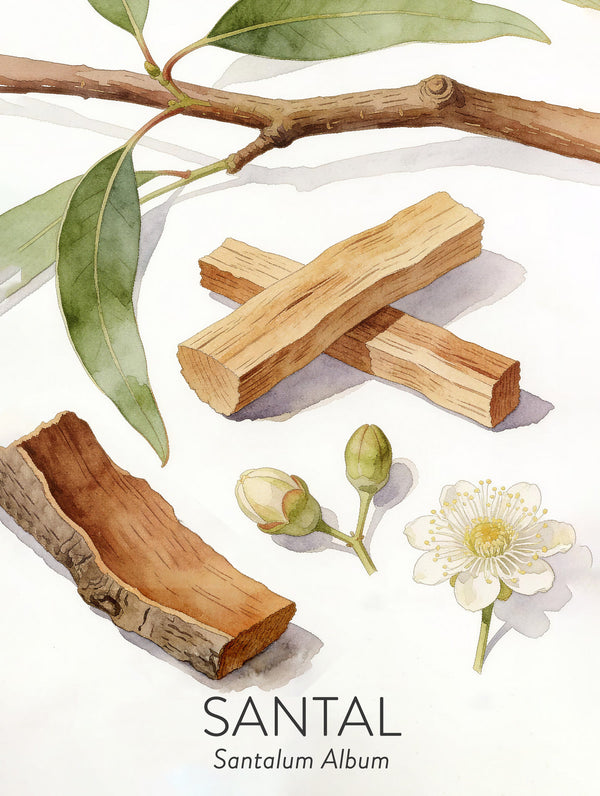 Santal — planche de l’herbier Lubin